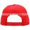 6 panel 3d embroidered flip brim snapback cap