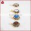 Wholesale new design pendant natural druzy with rhinestone beads paved around crystal stone fahion pendant