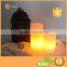 Rhombus Pattern Carving Pure White LED Candle Light With Button Battery Operated