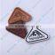 Vogue custom embossed leather label/patches for clothing