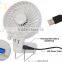 Portable Mini Electric Hand Hold USB/Battery Air Conditioner rechargeable Cooling Desk Palm-Leaf Hand Fan