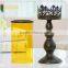 Morocco bronze candlestick vintage wrought iron glass home deco