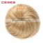 synthetic hair bun extension donut chignon hairpiece wig