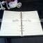 A5 black pu leather custom business notebook with magnetic closure