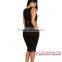 Dear-lover Amazing Graphic Print Black Midi Dress