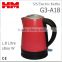 Large Capacity Colorful Stainless Steel Electric Kettle,Glass Kettle ,Guangdong Factory Price
