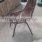 INDUSTRIAL LEATHER METAL FRAME CHAIR , HURRY LEATHER DINING CHAIR