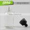 black 5ml screw cap round glass perfume aluminum dropper bottle