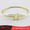 Yiwu jewelry trendy plated simple new design gold bangles