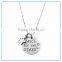New Handmade Teachers Touch Hearts Necklace with Pearl Stainless Steel