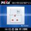 UK Type 13 amp switched socket