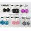 cheap wholesale daily wear christmas resin crystal clip on earrings