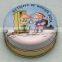Customized Round Soap Tin Box, Made Of Tinplate