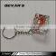 Promotional custom design beautiful glass design keychain