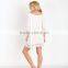 Vintage white soft lace ruched neckline sexy night sleeping dress