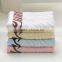 100 cotton plain color embossing jacquard bath towel