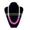 chunky bubblegum necklace,BPA free teething necklace,silicone beads necklace teether