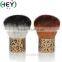 Synthetic Hair Colorful Tip Shimmering Rhinestone Handle Kabuki Powder Brush