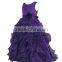 Girl dresses flower girl dress purple ball gown dress for girls dress new model girl dress