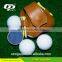 Bulk 2 layer driving range golf ball printed with red stripe