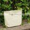 wholesale new design canvas jute shopping bag hanging file tote bag