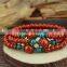 Colorful charming handmade ceramic beads bangle jewelry