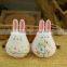 Rabbit shape ceramic wind chime