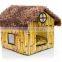 Plush Raised Dog Beds Brown Cushion