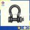 U.S. TYPE g2130 GALVANIZED DROPED FORGRED BOLT TYPE BOW SHACKLE