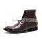 Italian name ankle boots with brown lace/men boots fashion