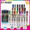 dust free liquid chalk - imported ink fluorescent pen, multi color reversible tip marker