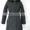 women knee length faux fur hood puffy quilted down filled coats