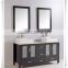 59 inch Solid Woo Double Sink Bathroom Vanity in Espresso Finish LN-T1230