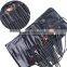 32pcs professional soft cosmetic makeup brush set Wool Makeup Brushes Tools Set with Black Leather Case