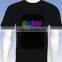 cool and fashion design hot selling EL t-shirt