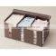 Divided Multi-compartment Storage Box, See-Through Window Zipper Storage Box