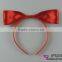 Simple design red bow headdress party hair band