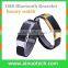 2015 new fashion bracelet D8S bluetooth bracelet MTK6260 smart leather strap charm bracelet For Android for Samsung for iPhone