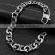 Novelty vintage punk style 316 L stainless steel chain bracelet