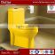 glaze smooth toilet bowl color, one piece sanitary ware ceramic yellow toilet, wc ceramic color toilet