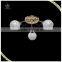 2016 Best Selling France Gold Plated Glass Shade Modern Ceiling Light,White Color Shade Ceiling Light