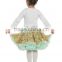 2016 Latest Design Pettiskirt Soft Touch Tutu Pettiskirt Fluffy Skirt Chiffon Pettiskirts and long sleeve top For Baby Girls