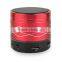 MINI Bluetooth LoudSpeaker,LED Light Metal Steel Wireless Speaker Music Amplifier
