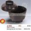 A-16 round black plastic soup bowl with lid