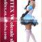 Top quality manufacturer lady's sexy maid picture costume