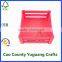 nested wood orange crates with handles pink coloured decorative wooden crates