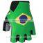 high quality thin Brazil flag cycling gloves for 2015
