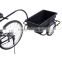 Poly tray bicycle trailer with removable poly tray