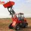 ER12 Everun Brand Mini Wheel Loader With Sweeper/ V Style Snow Blade