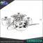 2016 hot sale stainless steel cooking pot and fry pan 8pcs kitchen cookware